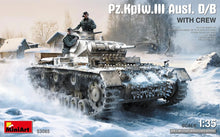Load image into Gallery viewer, MiniArt 1/35 German PzKpfw.III Ausf. D/B w/ Crew 53085