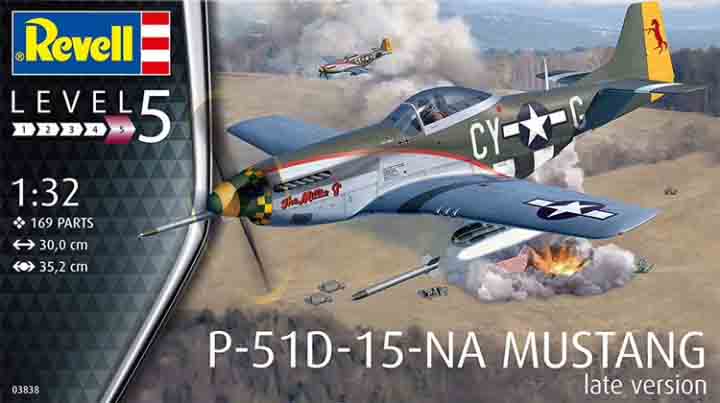 Revell 1/32 US P-51D-15-NA Mustang Late Version 03838