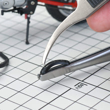 Load image into Gallery viewer, Anex/Mineshima Non-Slip Stainless Steel Tweezers with Round Tip Gooseneck  Style 217-H'