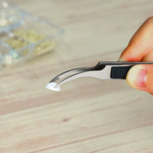 Load image into Gallery viewer, Anex/Mineshima Non-Slip Stainless Steel Tweezers with Round Tip Gooseneck  Style 217-H'