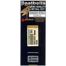 Load image into Gallery viewer, HGW 1/32 Japanese N1K2-J Shindenkai George Microtextile Seatbelts w/ PE Buckles 132544