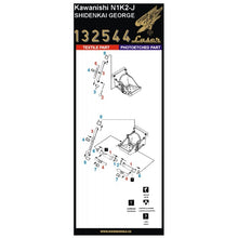 Load image into Gallery viewer, HGW 1/32 Japanese N1K2-J Shindenkai George Microtextile Seatbelts w/ PE Buckles 132544