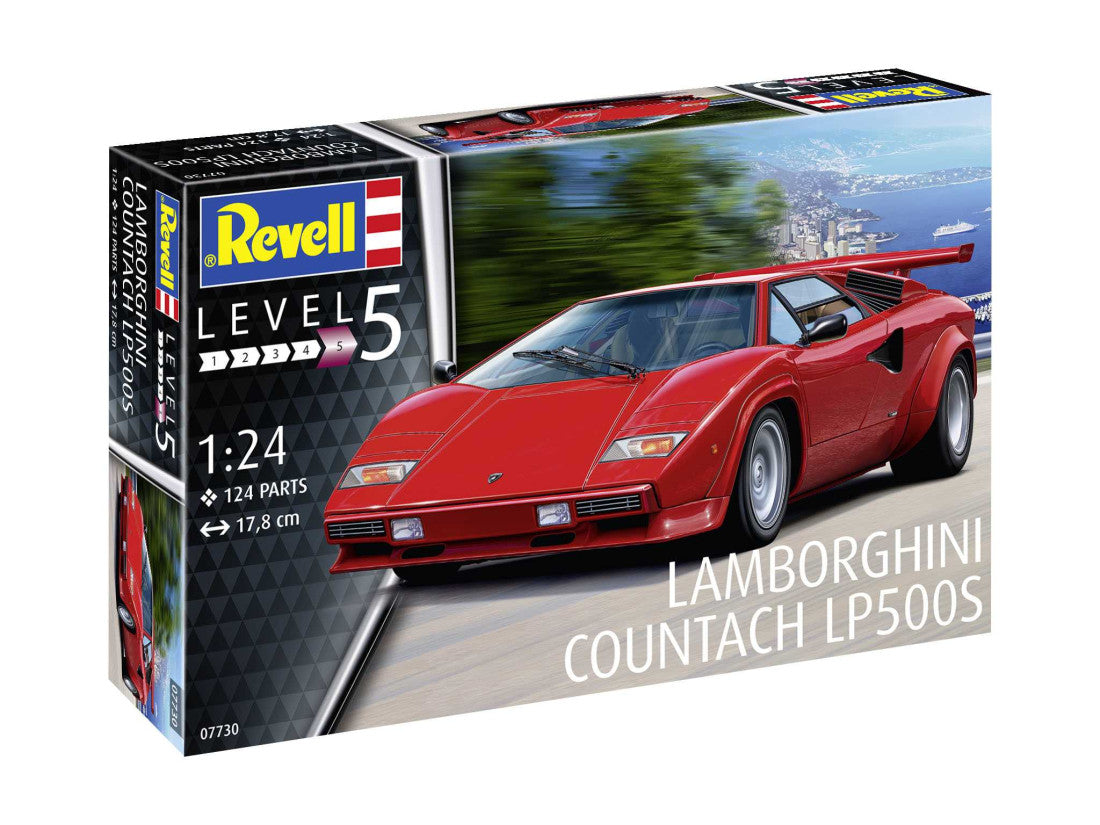 Lamborghini Countach LP 5000 S Rossa 1:24 - Modello Diecast Welly - Auto Sportiva In Miniatura