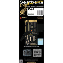 Load image into Gallery viewer, HGW 1/48 US P-40 Warhawk Textile/Photoetch Seatbelts 148599'