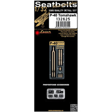 Load image into Gallery viewer, HGW 1/32 US P-40 Tomahawk Microtextile/Photoetch Seatbelts 132625