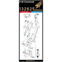 Load image into Gallery viewer, HGW 1/32 US P-40 Tomahawk Microtextile/Photoetch Seatbelts 132625
