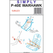 Load image into Gallery viewer, HGW 1/48 US P-40E Transfer Film Seatbelts 148423'