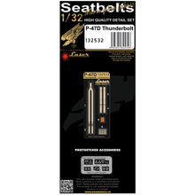 Load image into Gallery viewer, HGW 1/32 US P-47D Thunderbolt Microplastic Foil/Photoetch Seatbelts 132532'