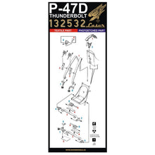 Load image into Gallery viewer, HGW 1/32 US P-47D Thunderbolt Microplastic Foil/Photoetch Seatbelts 132532'