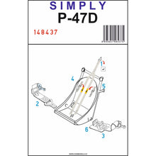 Load image into Gallery viewer, HGW 1/48 US P-47D Transfer Film Seatbelts 148437'