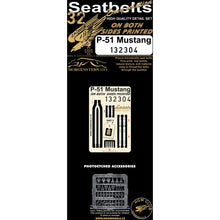 Load image into Gallery viewer, HGW 1/32 US P51 Mustang Double-sided Seatbelts 132304'