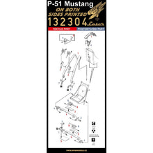 Load image into Gallery viewer, HGW 1/32 US P51 Mustang Double-sided Seatbelts 132304'