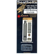 Load image into Gallery viewer, HGW 1/24 US P-51 Mustang Microplastic Foil/Photoetch Seatbelts 124508