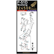 Load image into Gallery viewer, HGW 1/24 US P-51 Mustang Microplastic Foil/Photoetch Seatbelts 124508