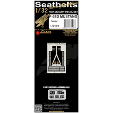 Load image into Gallery viewer, HGW 1/32 US P-51 Mustang Microtextile/Photoetch Belts 132506