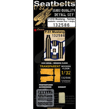 Load image into Gallery viewer, HGW 1/32 US P-51 Mustang Microtextile/Photoetch Belts w Wood Floor 132586'