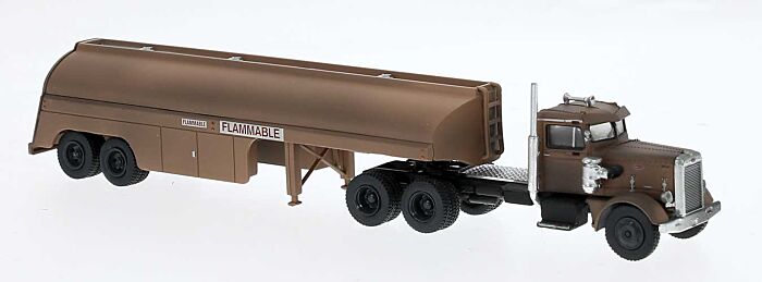 Brekina 1/87 HO Peterbilt 281 Tank Rusty 