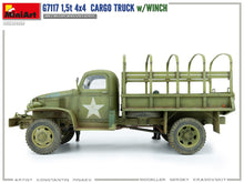 Load image into Gallery viewer, MiniArt 1/35 US M3 G7117 1.5t 4X4 Cargo Truck w/ Winch 35389