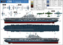 Load image into Gallery viewer, PitRoad 1/700 US Aircraft Carrier USS Hornet CV-8 w/ Aircraft W-207