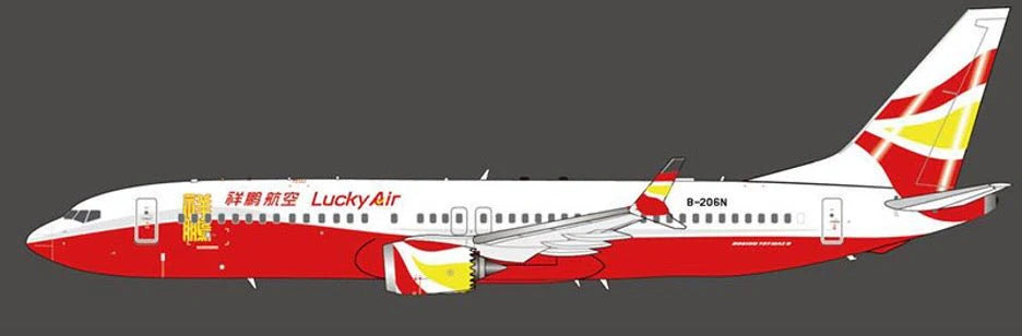 Aviation200 1/200 LuckyAir B737-8MAX B-206N KJ-B73M-081