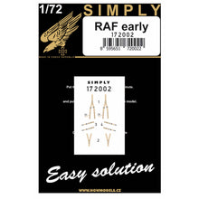 Load image into Gallery viewer, HGW 1/72 British RAF Fighters Early Transfer Film Seatbelts (2) 172002