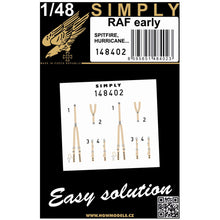 Load image into Gallery viewer, HGW 1/48 RAF Fighters Early Transfer Film Seatbelts (2) 148402