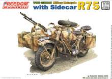 Load image into Gallery viewer, Freedom 1/16 German SR75 Motorcycle w/ Sidecar w/ Driver FIgure 16005SP
