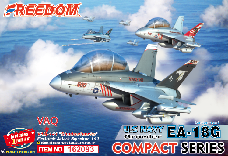 Freedom Compact Series US Navy EA-18G Growler VAQ-141 Shadowhawks