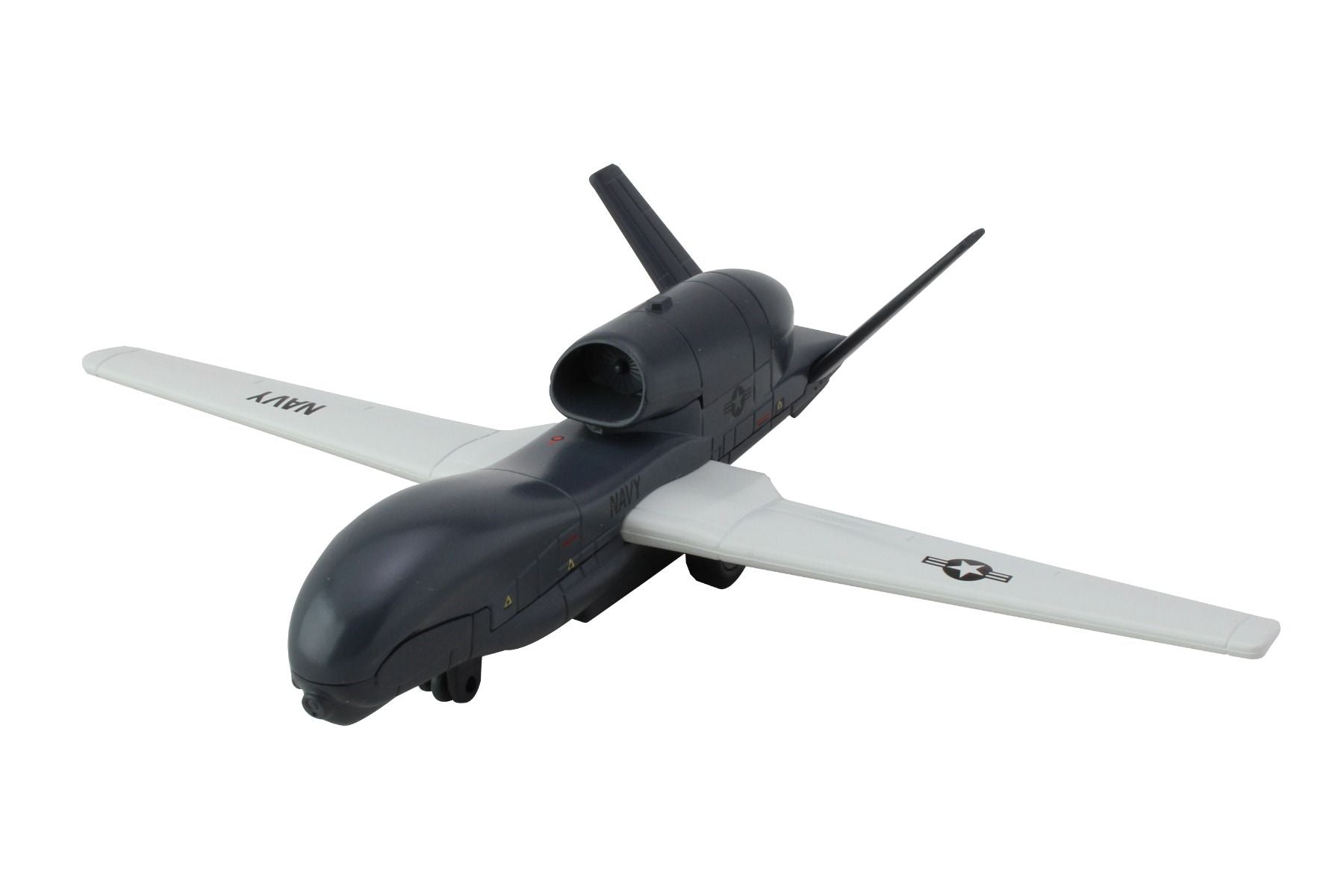 Military Drone Black Military Drone With Laser Gun Stock Photo