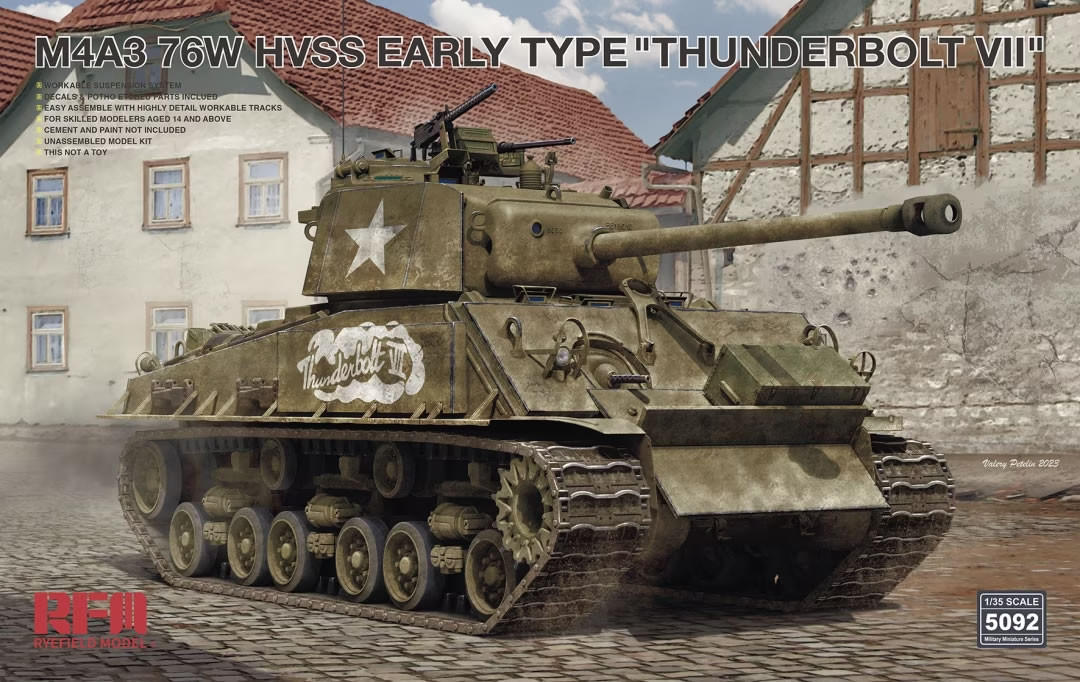 Ryefield Models 1/35 US M4A3E8 76W Early Type