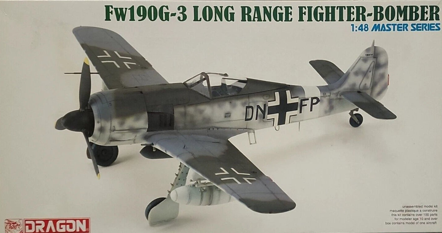 Dragon 1/48 German Focke-Wulf Fw190G-3 5537C OPEN BOX