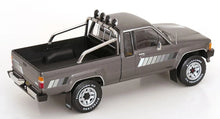 Load image into Gallery viewer, KK Scale 1/18 Toyota Truck Xtra Cab 4x4 (Hilux) 1985 Grey Met. KKDC181563