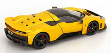 Load image into Gallery viewer, Bburago 1/18 Ferrari F80 2024 Giallo Tristrato Black Wheels Hypercar 18-16920