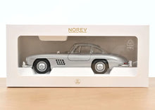 Load image into Gallery viewer, Norev 1/18 Mercedes Benz 300SL (1954) Silver Metallic 183857