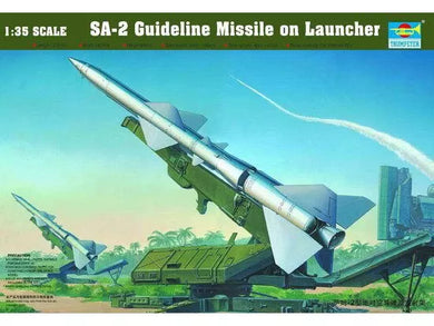 Trumpeter 1/35 Russian Chinese SA-2 Guideline Missile on Launcher 00206C OPEN BOX