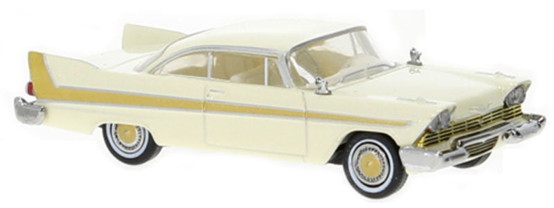 Brekina 1/87 HO 1958 Plymouth Fury Beige 19677 – Burbank's House of Hobbies