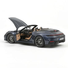 Load image into Gallery viewer, Norev 1/18 Porsche 911 (992) Carrera Cabriolet 2025 Yachting Blue Met. 187180