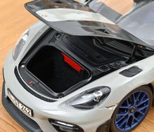 Load image into Gallery viewer, Norev 1/18 Porsche Cayman GT4 RS W/Weissach Package 2023 Chalk Gray 187253