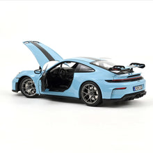 Load image into Gallery viewer, Norev 1/18 Porsche 911 GT3 RS Weissach Package 2025 (Gulf Blue) 187000