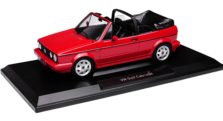 Norev 1/18 VW Volkswagen Golf MK1 Convertible Mars Red 1992 188626