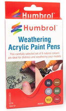 Load image into Gallery viewer, Humbrol  Weathering Acrylic Paint Pens (6 pcs) AV0100