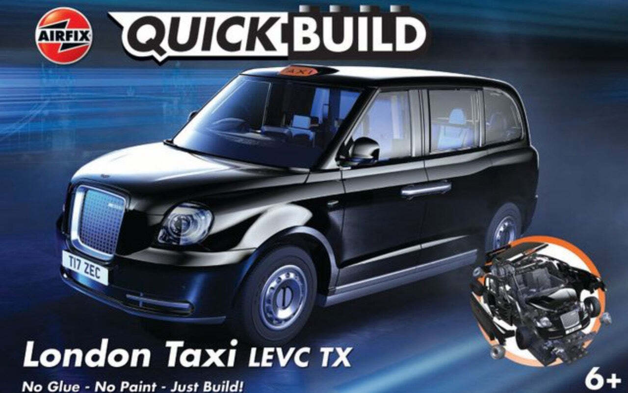 Airfix Quick Build Snap  London Taxi LEVC TX J6051