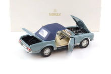 Load image into Gallery viewer, Norev 1/18 Mercedes 230 SL (1963)  Horizon Blue 183992