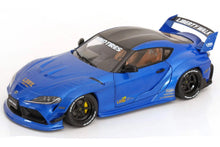 Load image into Gallery viewer, Solido 1/18 Toyota GR Supra (A90) Liberty Walk Blue Metallic S1815502