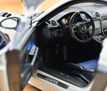 Load image into Gallery viewer, Norev 1/18 Porsche Cayman GT4 RS W/Weissach Package 2023 Chalk Gray 187253