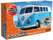 Load image into Gallery viewer, Airfix QuickBuild Snap Volkswagen Camper Van Blue J6024