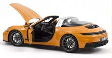Load image into Gallery viewer, Norev 1/18 Porsche 911 (992) Targa 4 GTS 2025 Bahama Yellow 187190