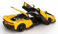 Load image into Gallery viewer, Bburago 1/18 Ferrari F80 2024 Giallo Tristrato Black Wheels Hypercar 18-16920
