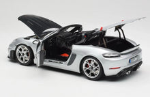 Load image into Gallery viewer, Norev 1/18 Porsche 718 Spyder RS Weissach 2023 Silver 187270