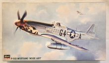 Load image into Gallery viewer, Hasegawa 1/48 US P-51D Mustang  'Nose Art' 51565C OPEN BOX With Extras